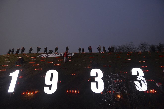 去年11月23日,乌克兰民众纪念大饥荒事件 去年11月23日,乌克兰民众纪念大饥荒事件