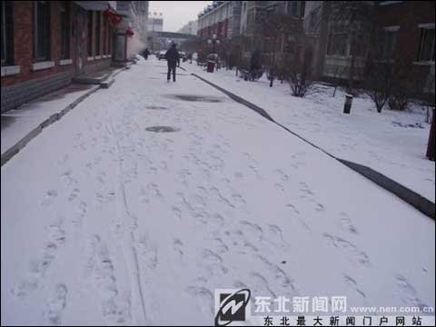 辽宁九九寒意未尽+降温降雪影响交通
