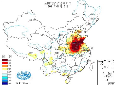 华北黄淮降水异常偏少 河南山东大部达特旱_天
