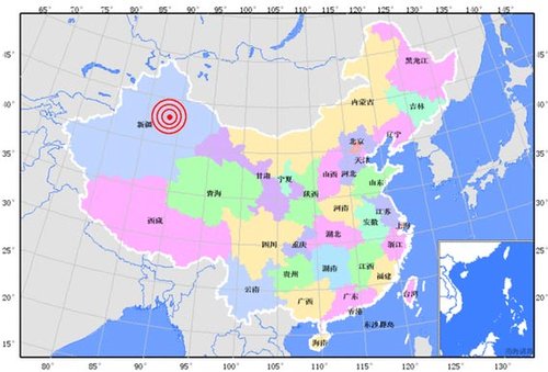 新疆吐鲁番地区托克逊县发生5.3级地震_实况_