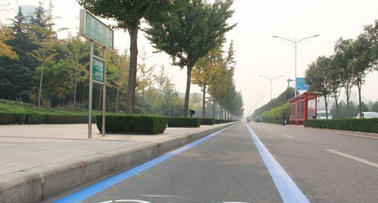 潍坊非机动车道整容 "公共自行车绿色通道"开工_房产_腾讯网