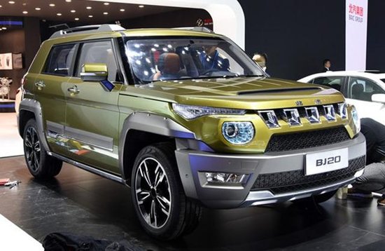 北京汽车曾在今年上海车展上发布的bj20概念车