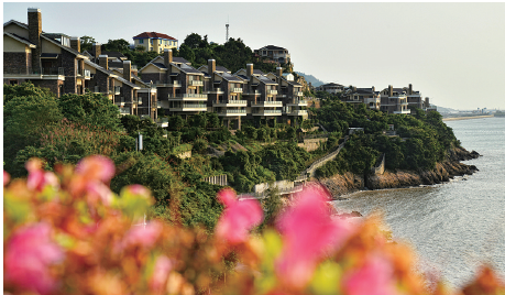 碧海蓝天孕育海上花园洞头