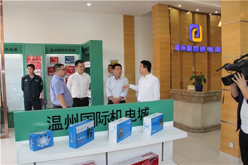 温州市副市长胡纲高一行考察温州国际机电城