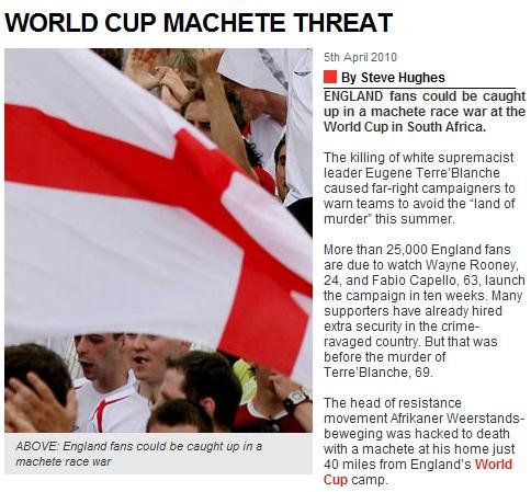 英格兰国家队遭受死亡威胁 世界杯恐异地举行