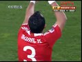 视频：西班牙前场任意球 哈维直接轰门高出