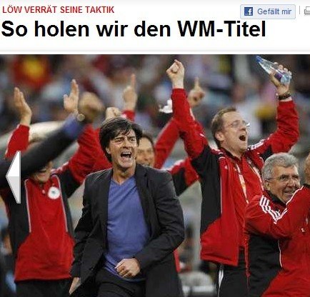 勒夫泄露德国争冠战术 攻势足球方针打造战车
