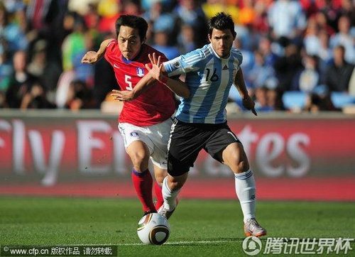 2010世界杯小组赛B组次轮：阿根廷4-1韩国