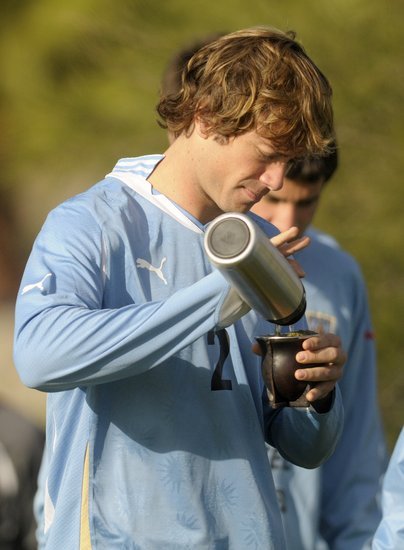 2010世界杯前瞻:乌拉圭拍摄23人大合影 马特茶