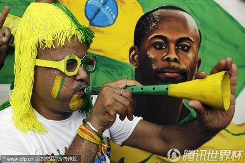 图文:巴西VS朝鲜 印度球迷最爱巴西(3)