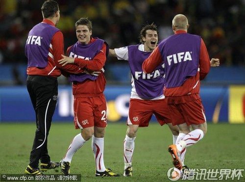 2010世界杯小组赛H组首轮：西班牙0-1瑞士