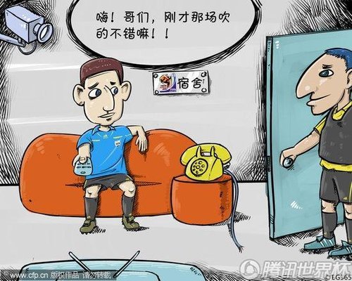 漫画:世界杯裁判的孤独危险生活_2010南非世界杯