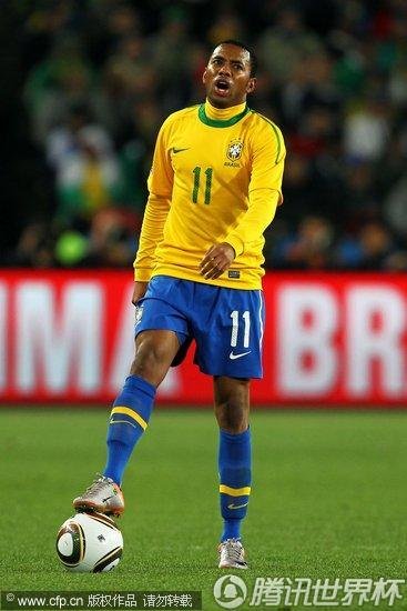 2010世界杯1/8决赛：巴西3-0智利