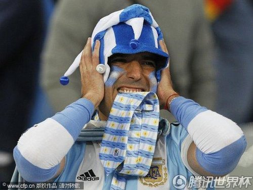 图文:德国4-0阿根廷 阿根廷球迷失望