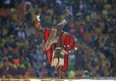 图文:南非世界杯开幕式 非洲民族特色独舞_世