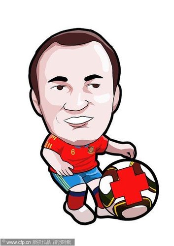 漫画:伊涅斯塔伤势不容乐观 恐无缘西班牙首战