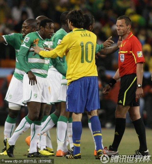 2010世界杯小组赛G组次轮：巴西3-1科特迪瓦