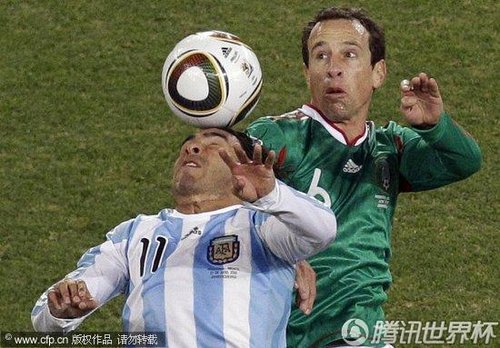 2010世界杯1/8决赛：阿根廷3-1墨西哥