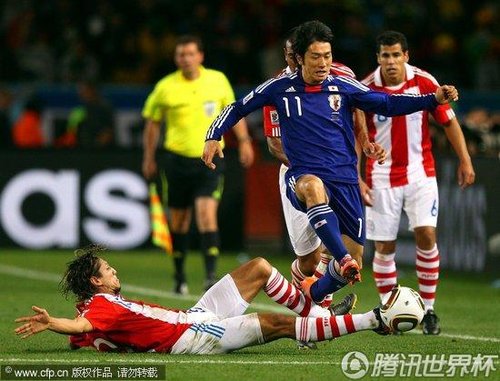 图文:巴拉圭5-3日本 玉田圭司难以救主_世界杯