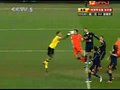 视频：哈维任意球打门被挡 荷兰门前危机四伏