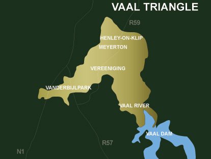 南非地理—瓦尔三角地区(Vaal Triangle)