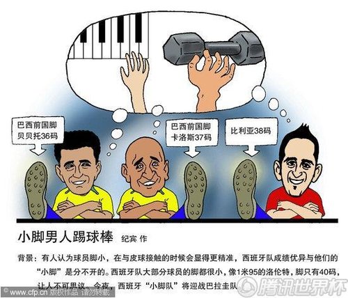 妈妈:小脚男人踢球棒_2010南非世界杯的实力漫画漫画图片