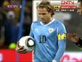 视频：点球大战乌拉圭第1罚 弗兰罚进