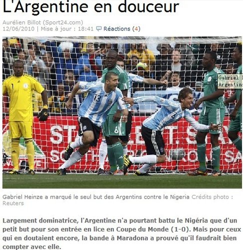 费加罗报：阿根廷顺利过关 马拉多纳证明自己
