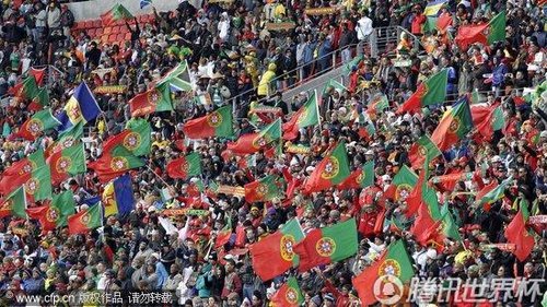 观众席葡萄牙国旗