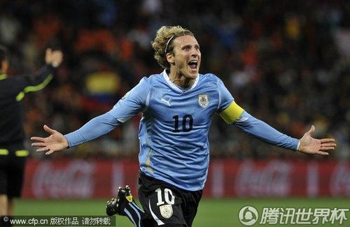 图文:荷兰3-2乌拉圭 弗兰庆祝进球_世界杯图片