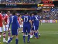 视频：巴拉圭角球传中 落点不佳遭铁卫解围