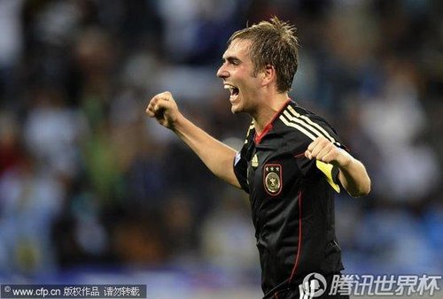 图文:德国4-0阿根廷 拉姆呐喊庆祝