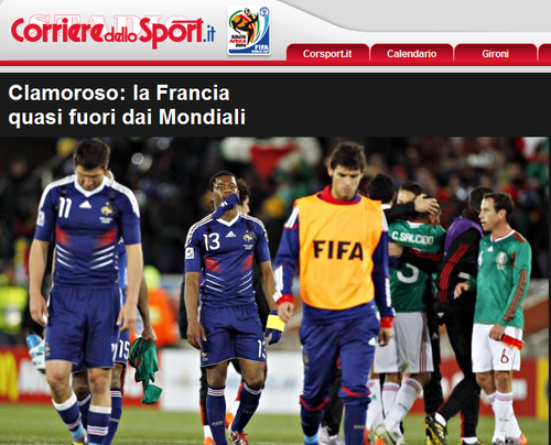 罗马体育报：法国即将回家 多梅内克梦魇开始