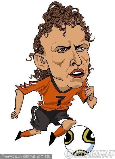 漫画:荷兰进球功臣库伊特_世界杯图片