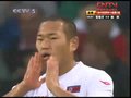 视频：朝鲜队绝妙挑传 郑大世停球过大失良机