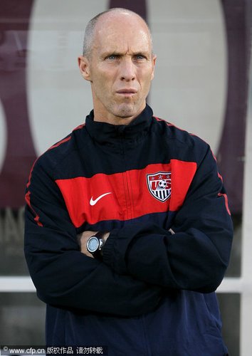 图文:热身赛捷克4-2美国 比斯利失落的背影_世