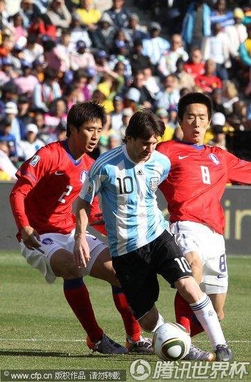 2010世界杯小组赛B组次轮:阿根廷4-1韩国_B组