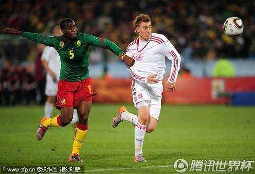 2010世界杯小组赛E组次轮:喀麦隆Vs丹麦