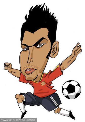漫画：世界杯球星脸谱 法布雷加斯