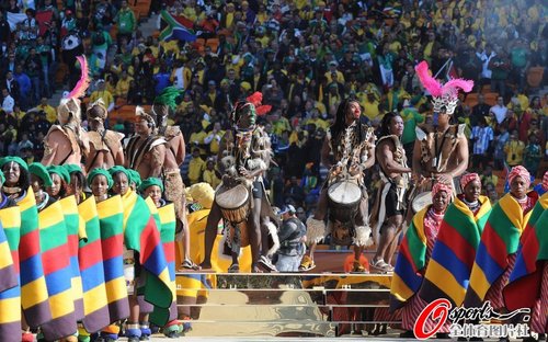 图文:南非世界杯开幕式 精彩舞蹈表演_2010南