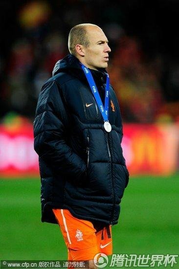 图文:荷兰0-1西班牙 荷兰队获得亚军(14)_2010南非世界杯