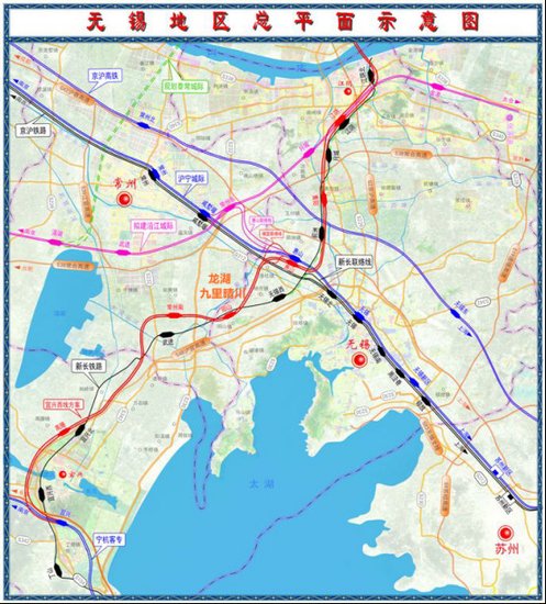 行程约20分钟 九里晴川至无锡站约20公里,行程约30分钟,江海高架西延图片