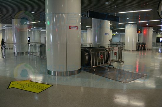 实探地铁2号线第8站三阳广场站 1、2号线可换