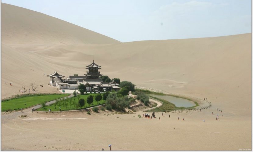 [甘肃旅游]月牙泉门票\神话传说\节庆活动\主要景点介绍甘肃敦煌:月牙