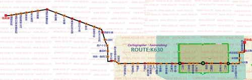 西安k630路公交延伸至咸阳 1元起步全程4元