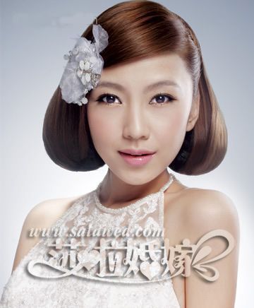 优雅新娘的晚装盘发打造贵族般的气质(图)_化