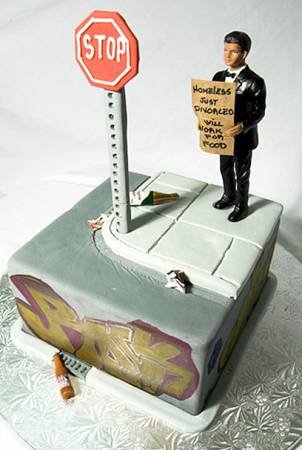 英国独具创意的离婚蛋糕(组图)_婚品图片