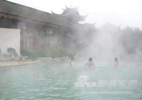 重庆巴南温泉8位美女集体裸浴引热议(组图)