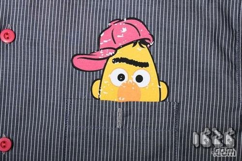 周杰伦潮牌phantaci联名芝麻街衬衫