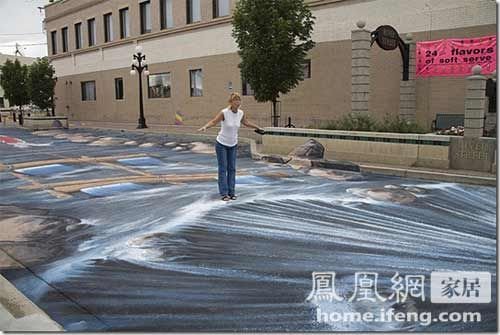 神奇视觉效果的地板设计